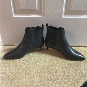 Banana Republic Leather Kitten Heel Booties